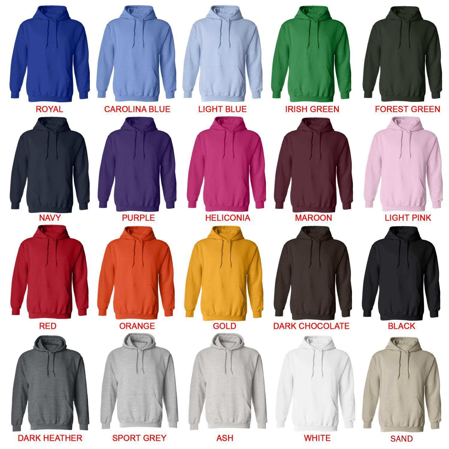 hoodie color chart - Claymore Merch