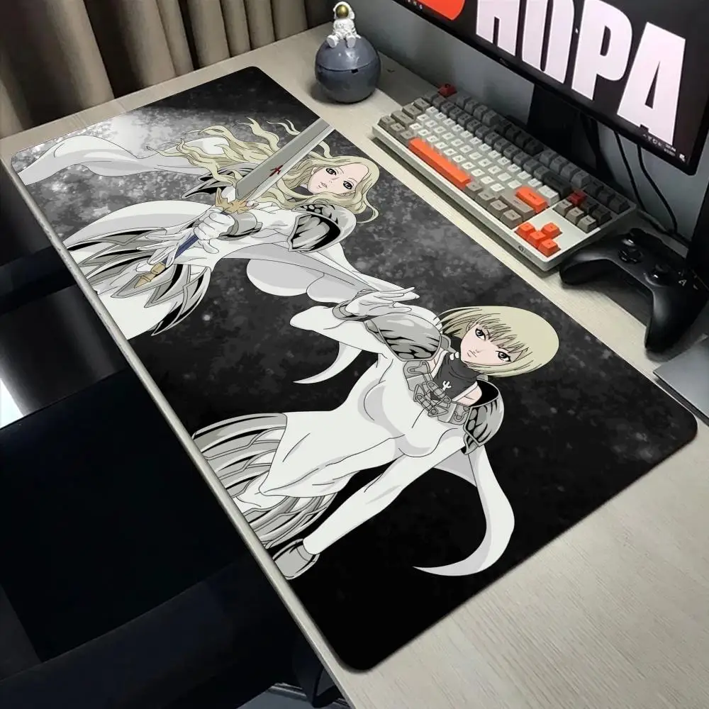 Anime Claymore Clare And Flora Large Mousepad