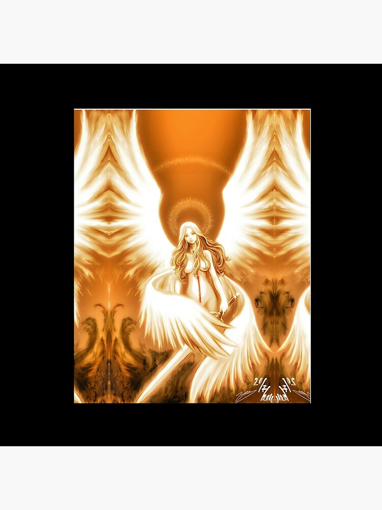 Retro Teresa Claymore Manga Throw Pillow - Image 2