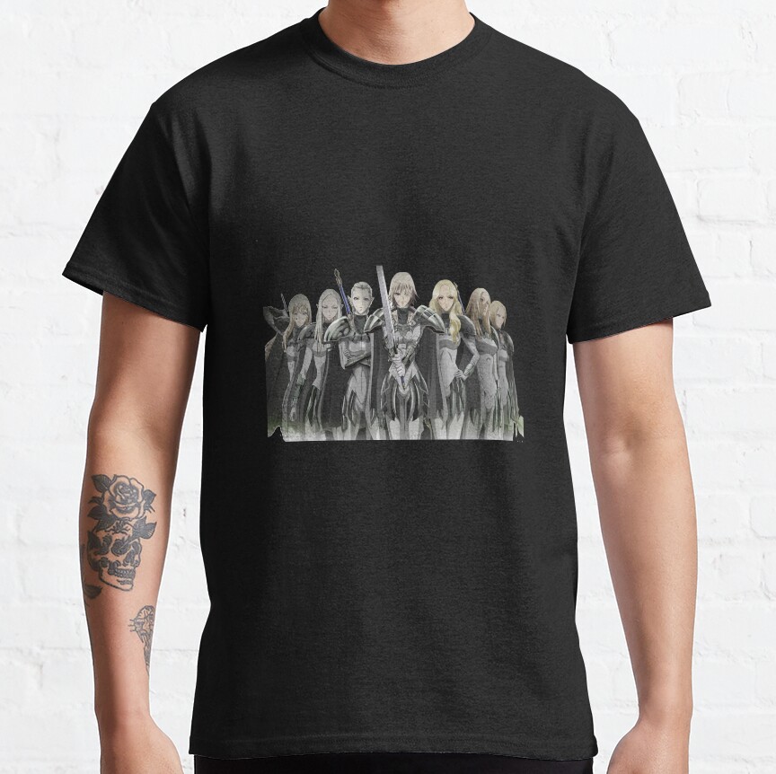 Claymore Main Characters Manga Art T-shirt