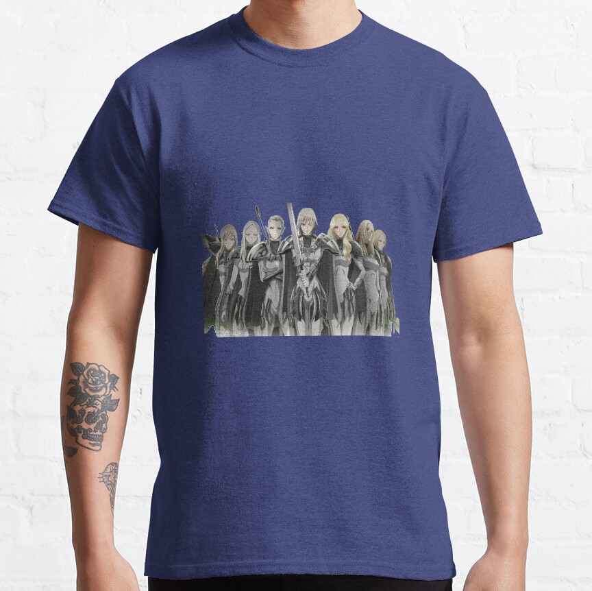 Claymore Main Characters Manga Art T-shirt - Image 4