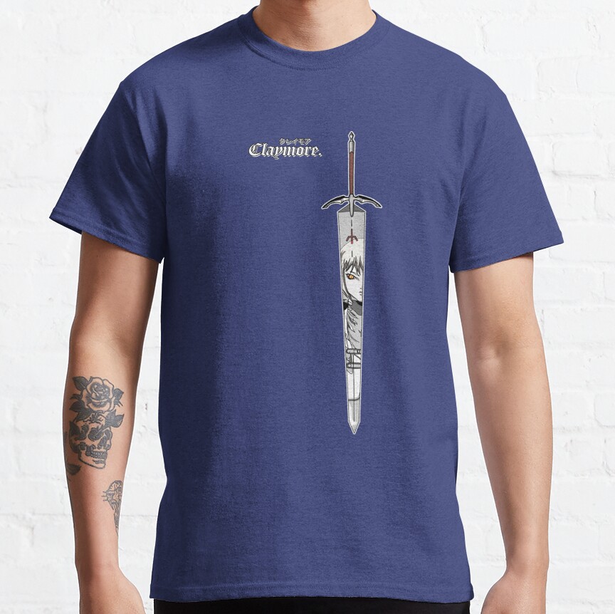 Dauf Claymore Dark Manga Graphic T-shirt - Image 5