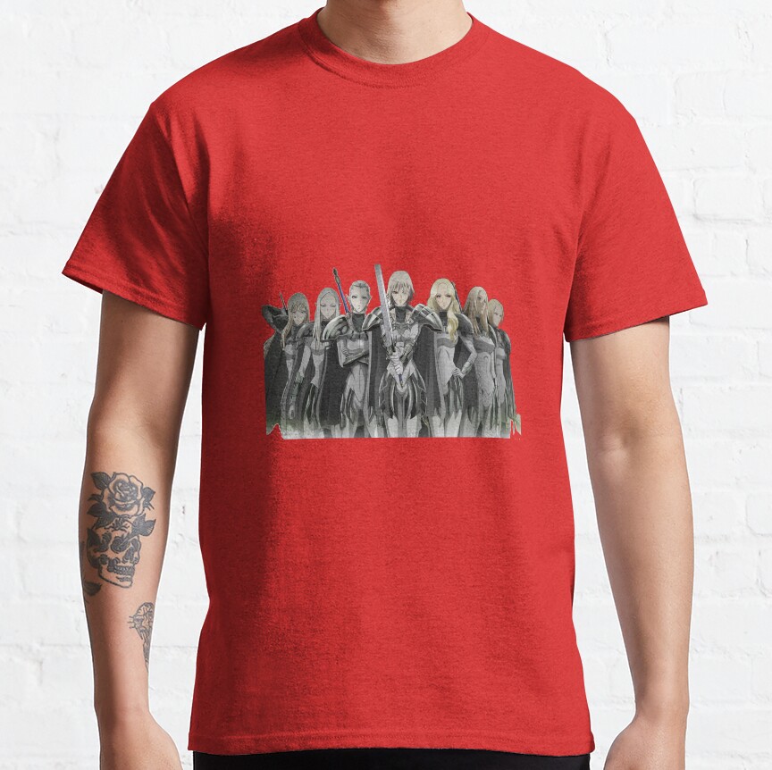 Claymore Main Characters Manga Art T-shirt - Image 5