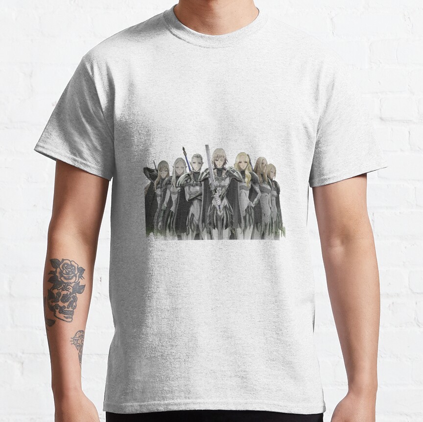 Claymore Main Characters Manga Art T-shirt - Image 2