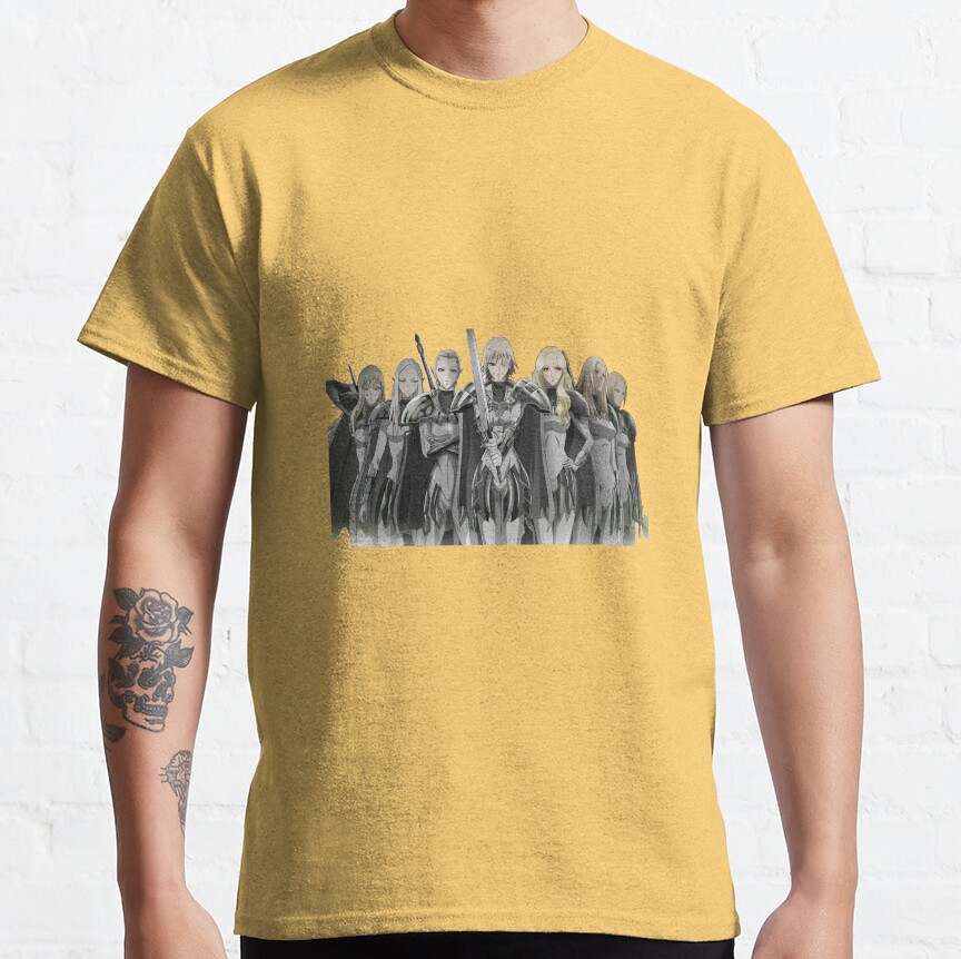 Claymore Main Characters Manga Art T-shirt - Image 6