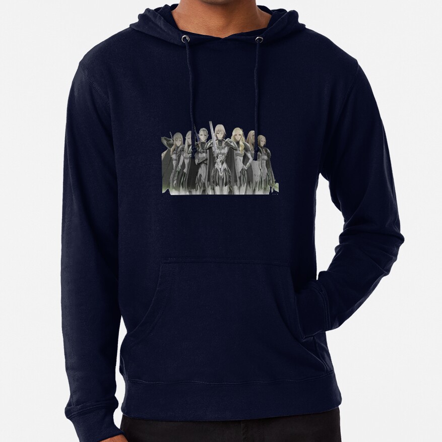 Claymore Main Characters Manga Art Hoodie - Image 5