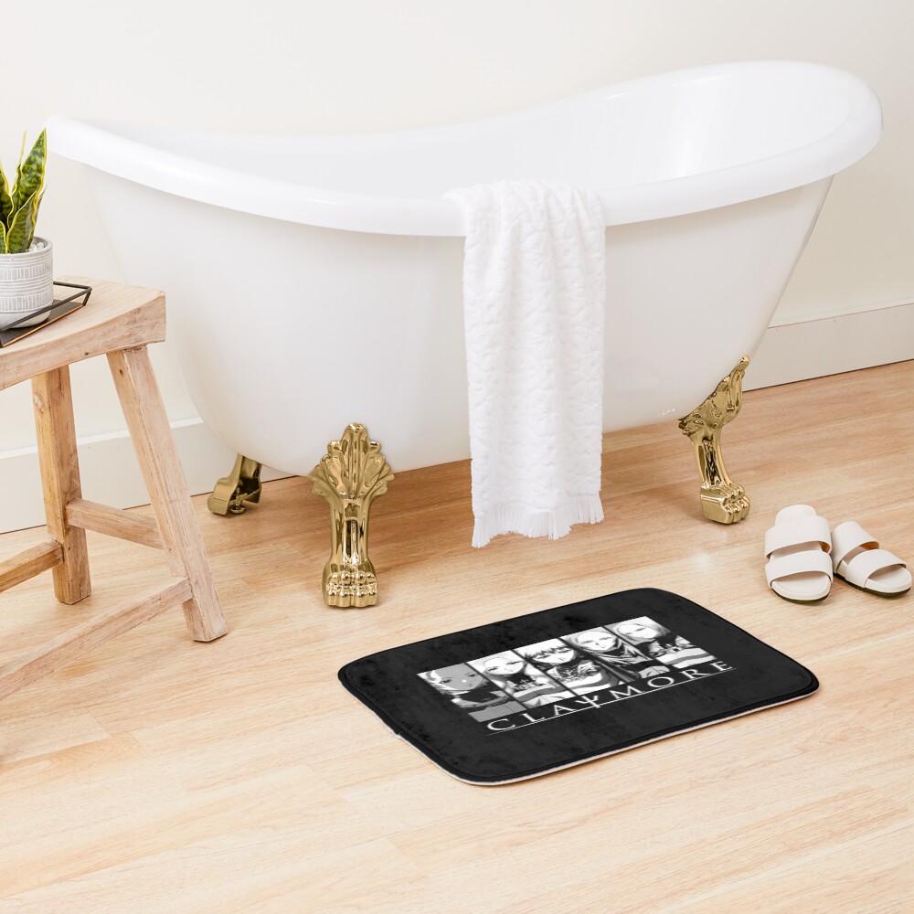 Funny Claymore Main Characters Bath Mat - Image 2