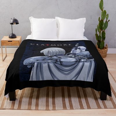Claymore Handle With Two Hands Quote Throw Blanket