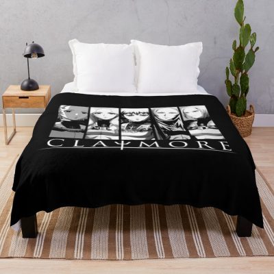 Funny Claymore Main Characters Throw Blanket