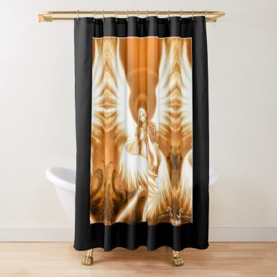 Retro Teresa Claymore Manga Shower Curtain