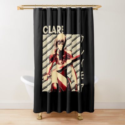 Clare Claymore Japanese Manga Shower Curtain