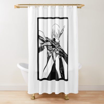 Clare Claymore Manga Shower Curtain