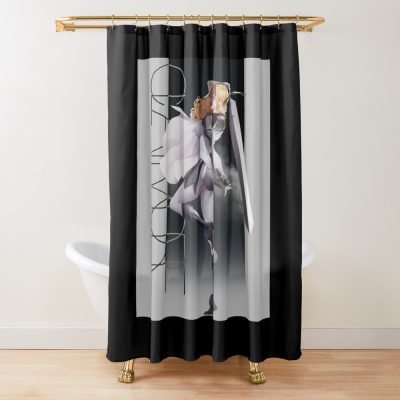 Quests And Coffee Claymore Manga Shower Curtain