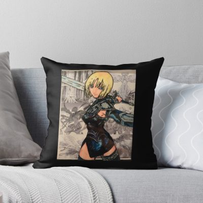 Claymore Teresa Of The Faint Smile Throw Pillow