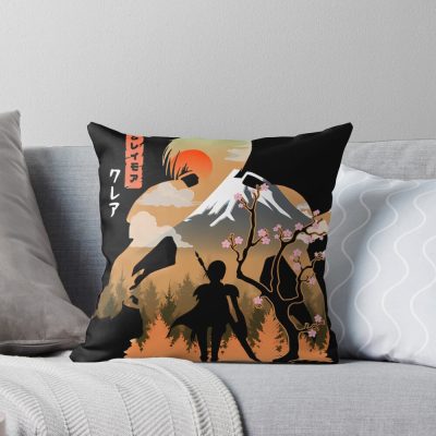 Clare Claymore Anime Love Throw Pillow