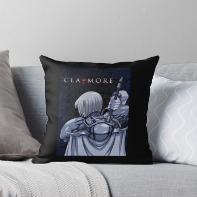 Claymore Handle With Two Hands Quote Throw Pillow