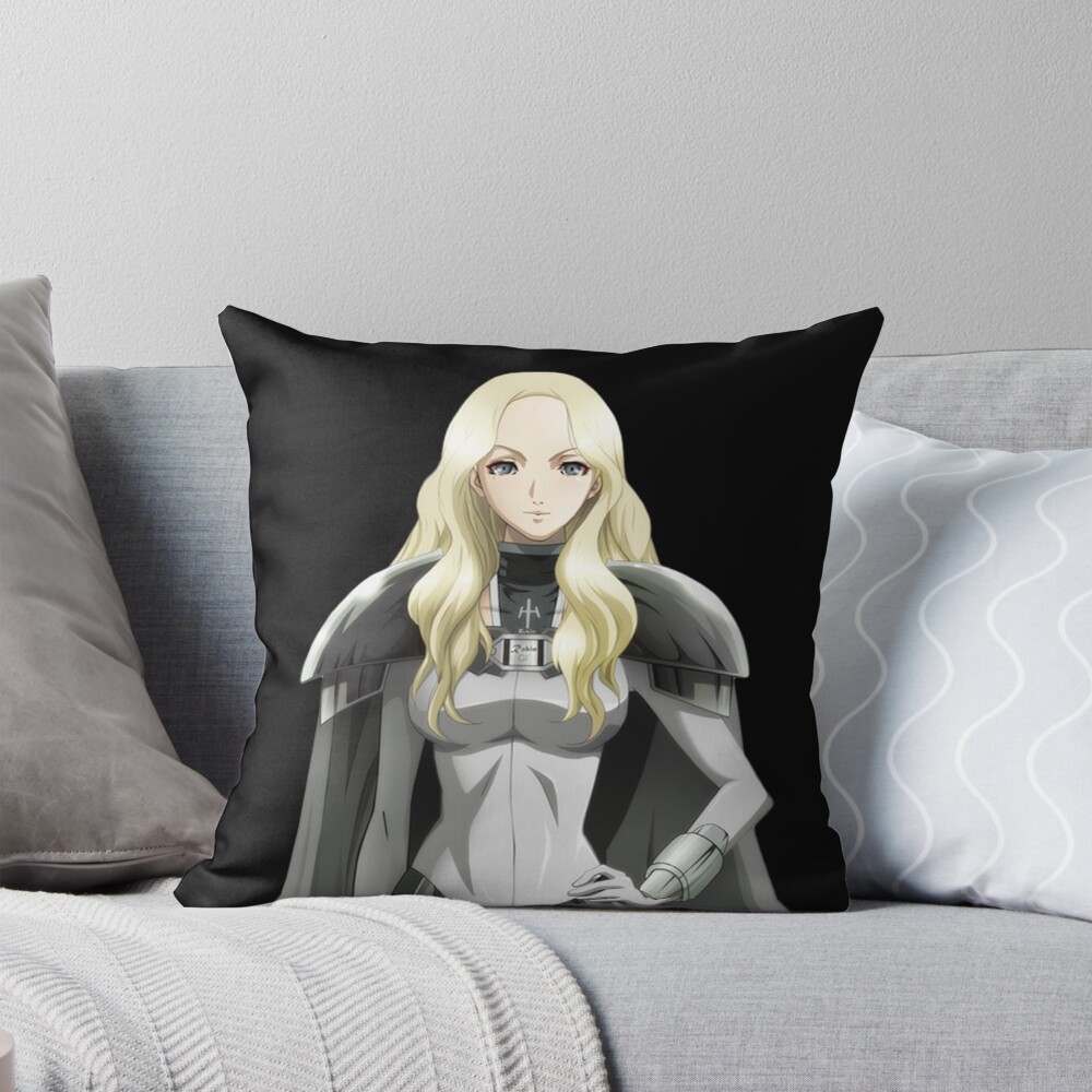 Teresa Claymore Classic Manga Throw Pillow