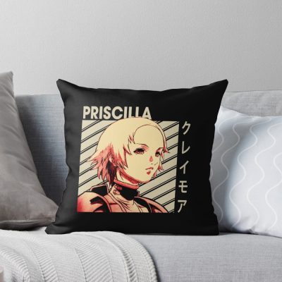 Priscilla Claymore Japanese Manga Throw Pillow
