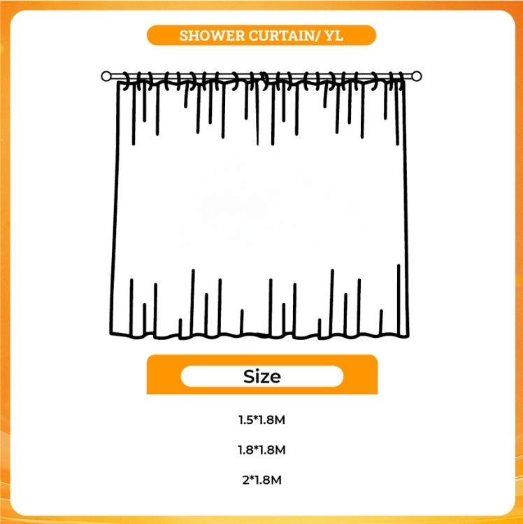 3D shower curtain - Claymore Merch